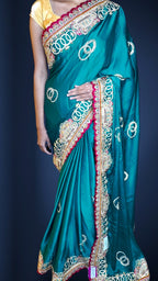 Emerald Regal Opulent Elegance Saree