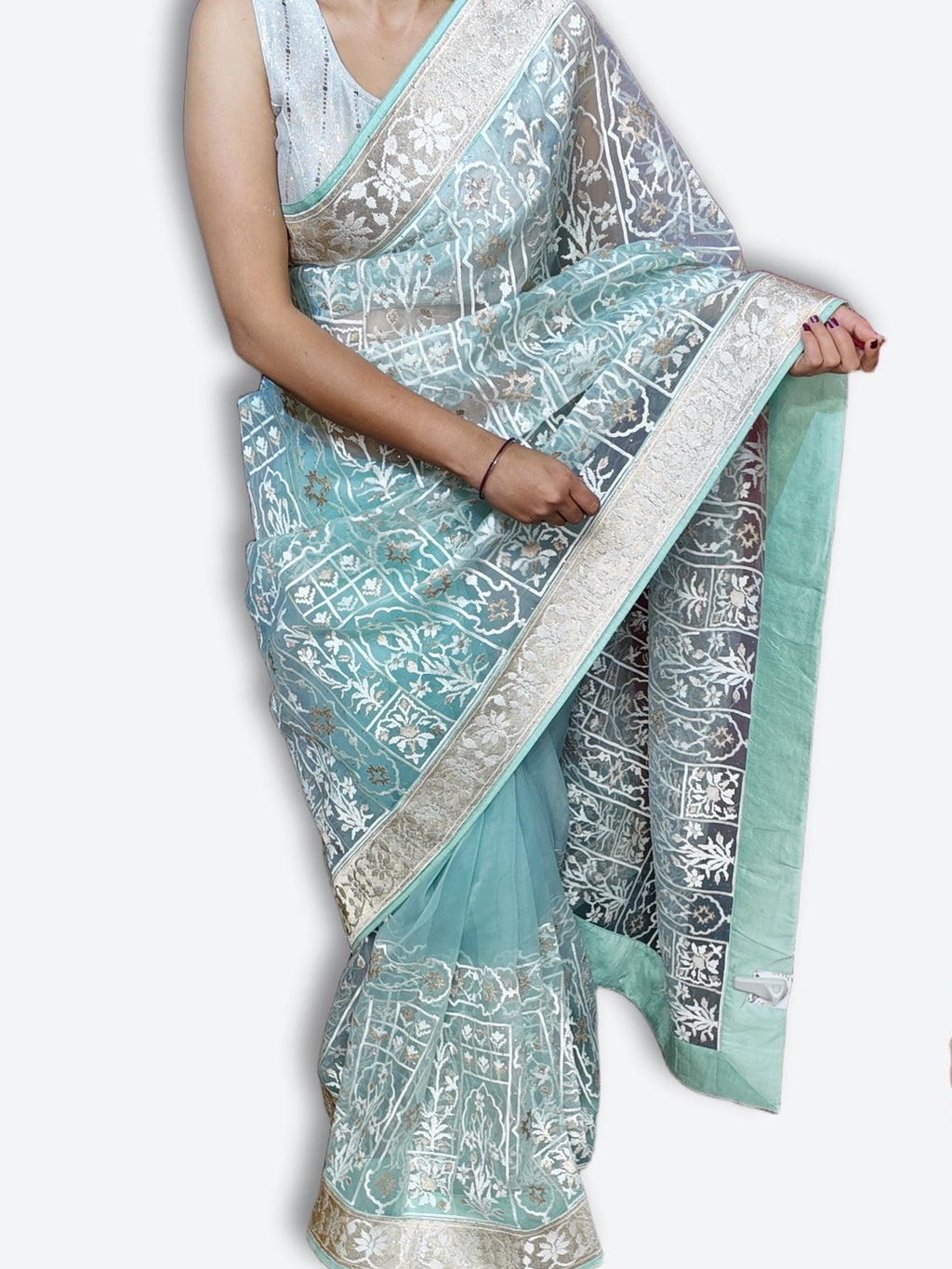 Azure Regal Timeless Elegance Saree