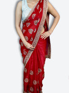 Crimson Regal Exquisite Heritage Saree