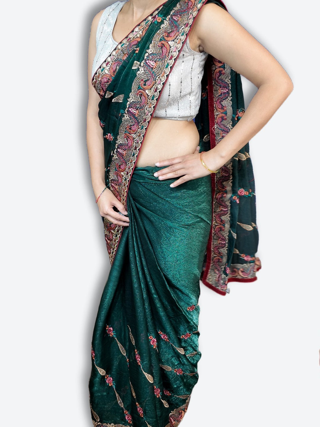 Emerald Regal Opulent Heritage Saree