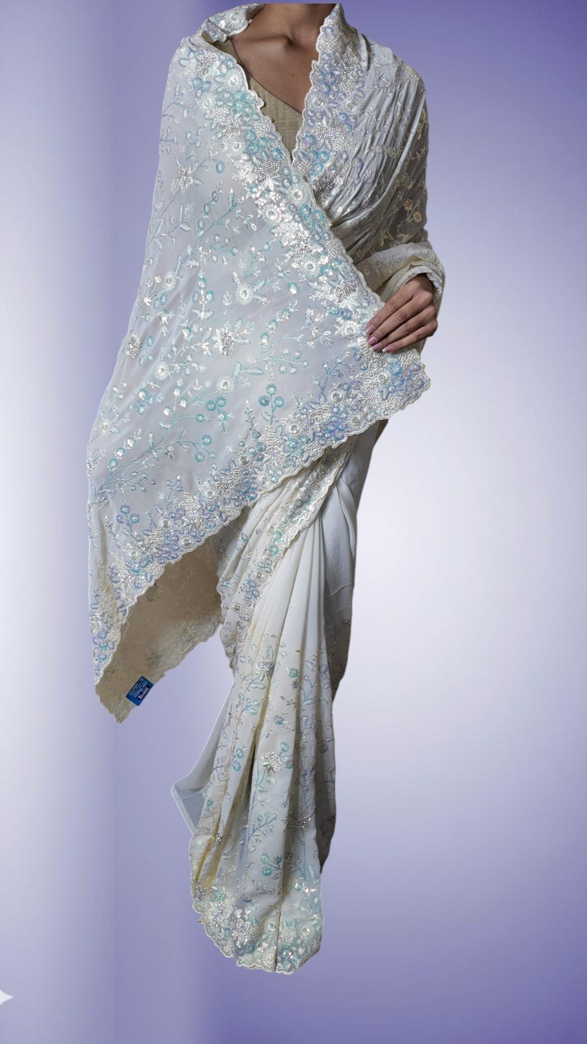 Pearl Radiant Regal Elegance Saree