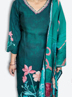 Jade Graceful Bloom Couture Suit