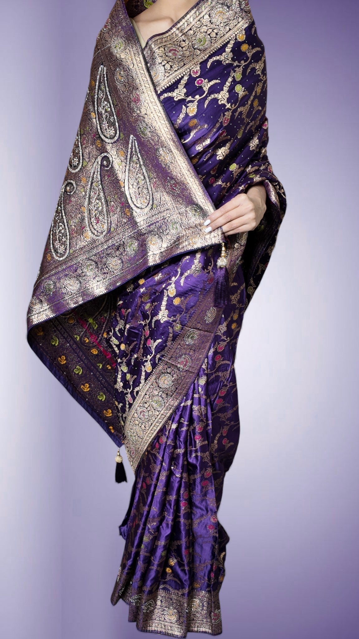 Amethyst Regal Opulent Heritage Saree