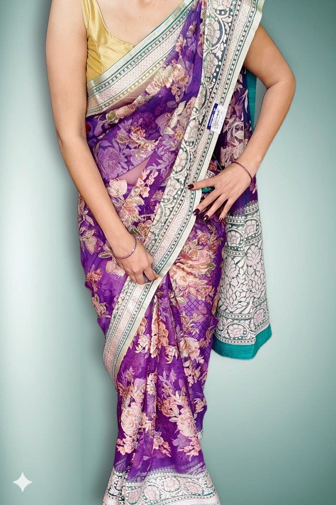 Fuchsia Regal Opulent Heritage Saree