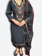 Onyx Regal Embroidered Elegance Suit