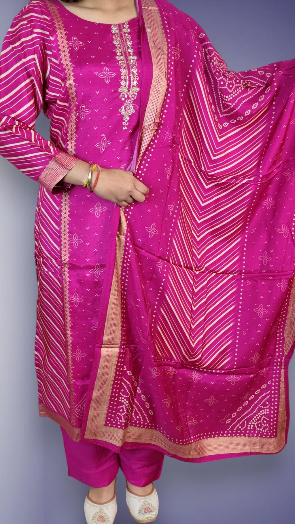 Fuchsia Regal Opulent Charm Suit