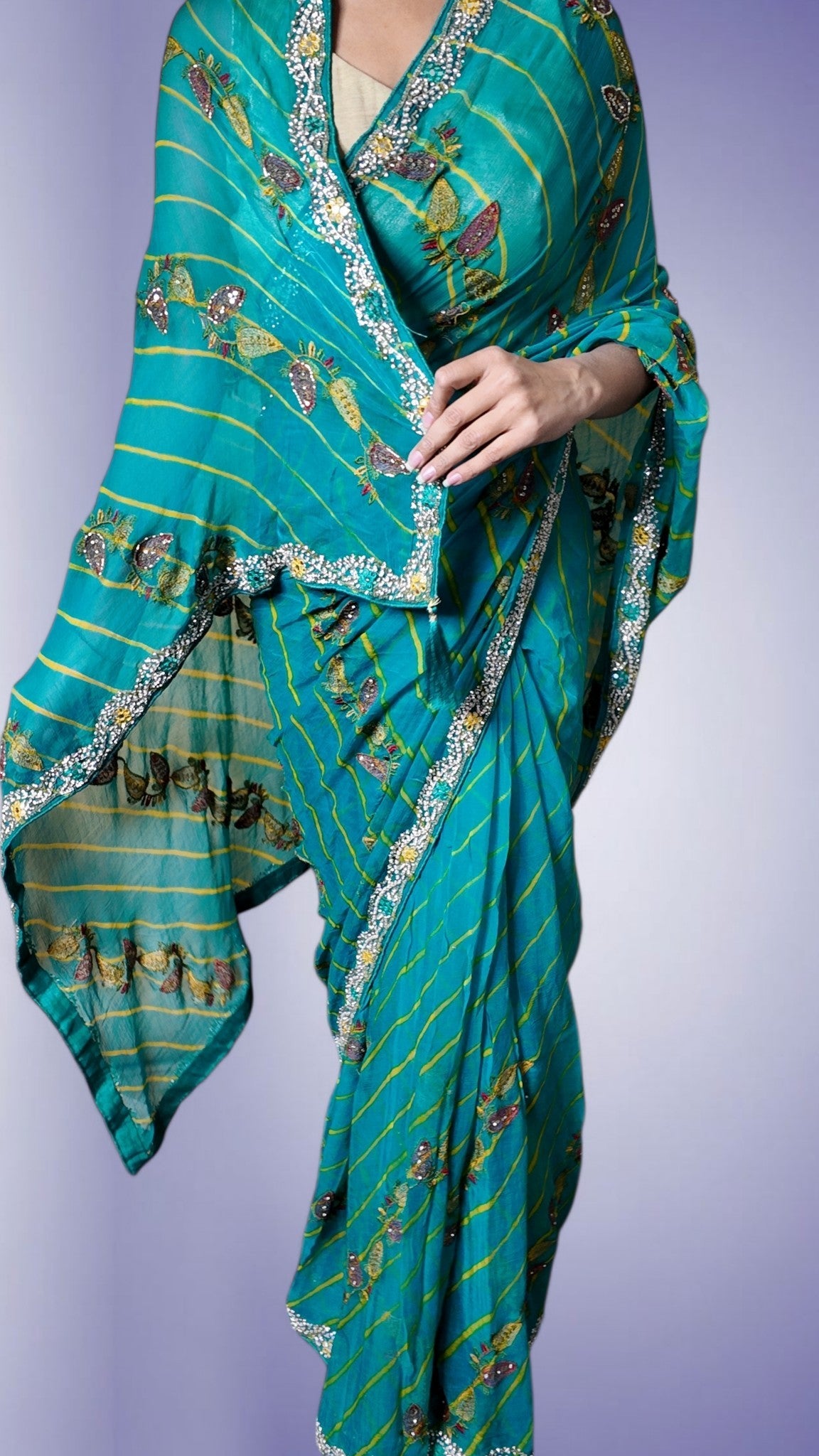 Jade Regal Exquisite Charm Saree