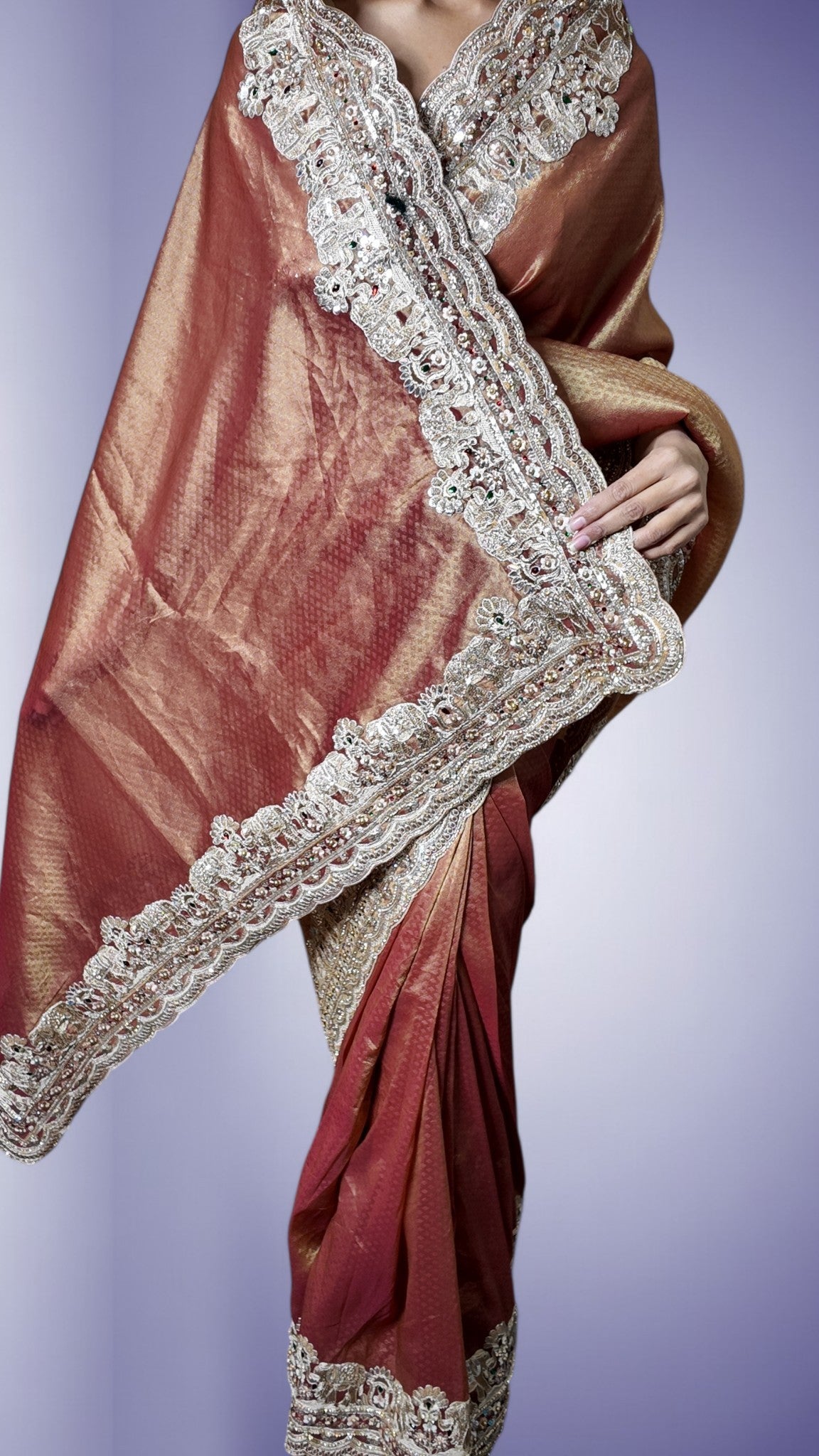 Burgundy Regal Heritage Luxe Saree
