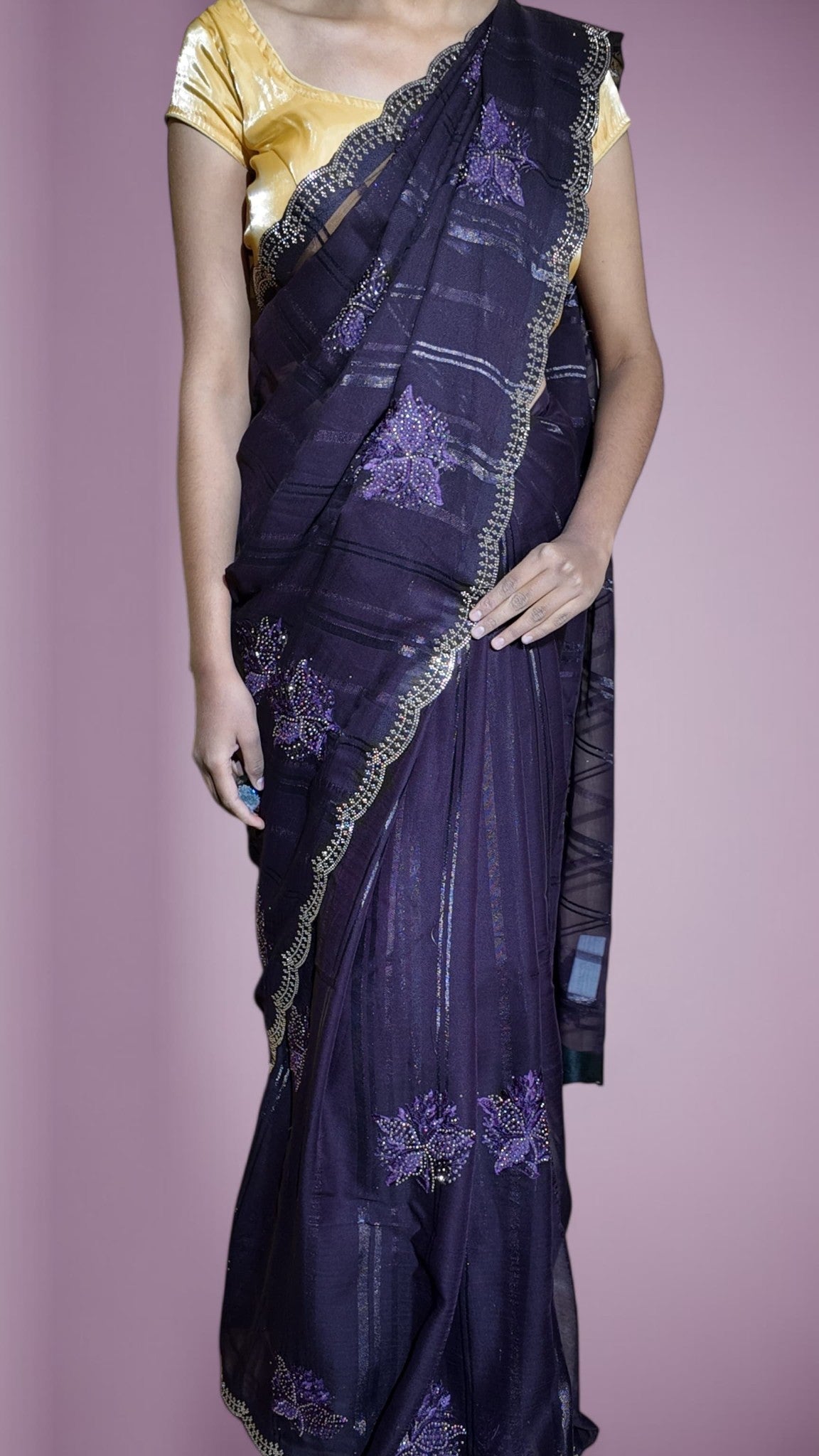 Amethyst Regal Opulent Elegance Saree