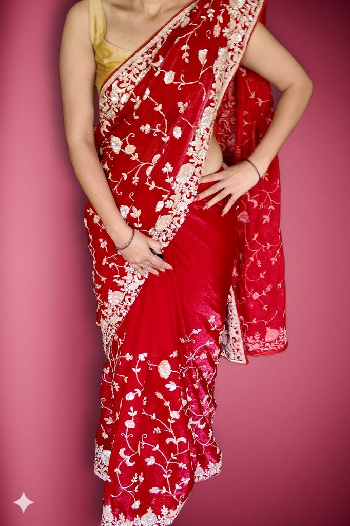 Ruby Regal Opulent Essence Saree