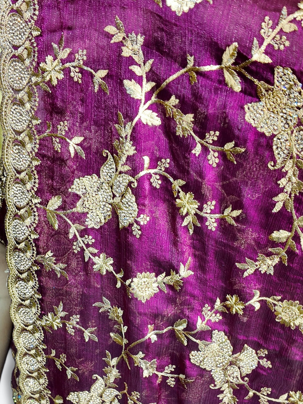 Bordeaux Regal Opulent Couture Saree