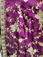 Bordeaux Regal Opulent Couture Saree