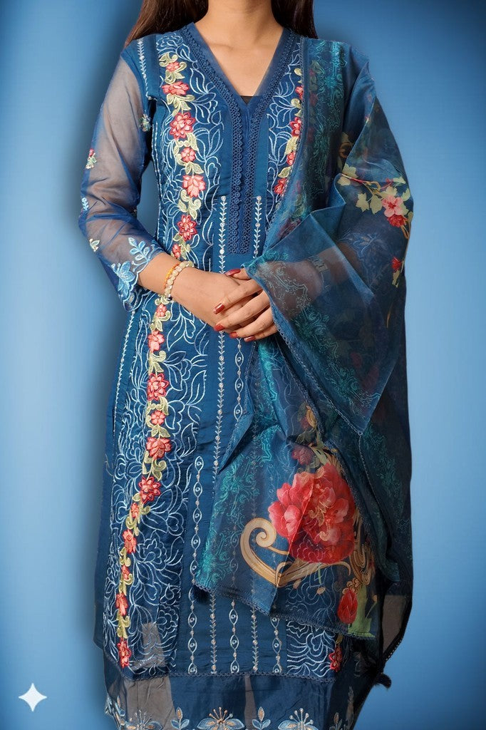 Sapphire Regal Opulent Elegance Suit