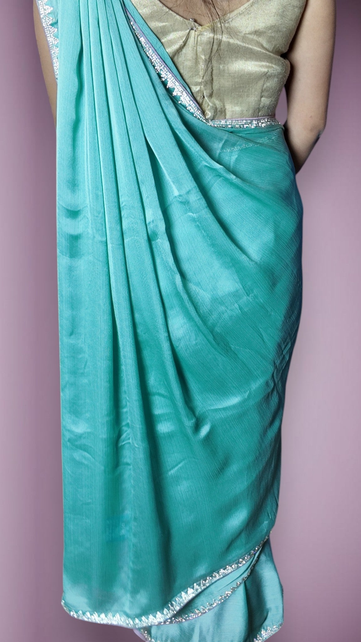 Mint Ethereal Regal Luxe Saree