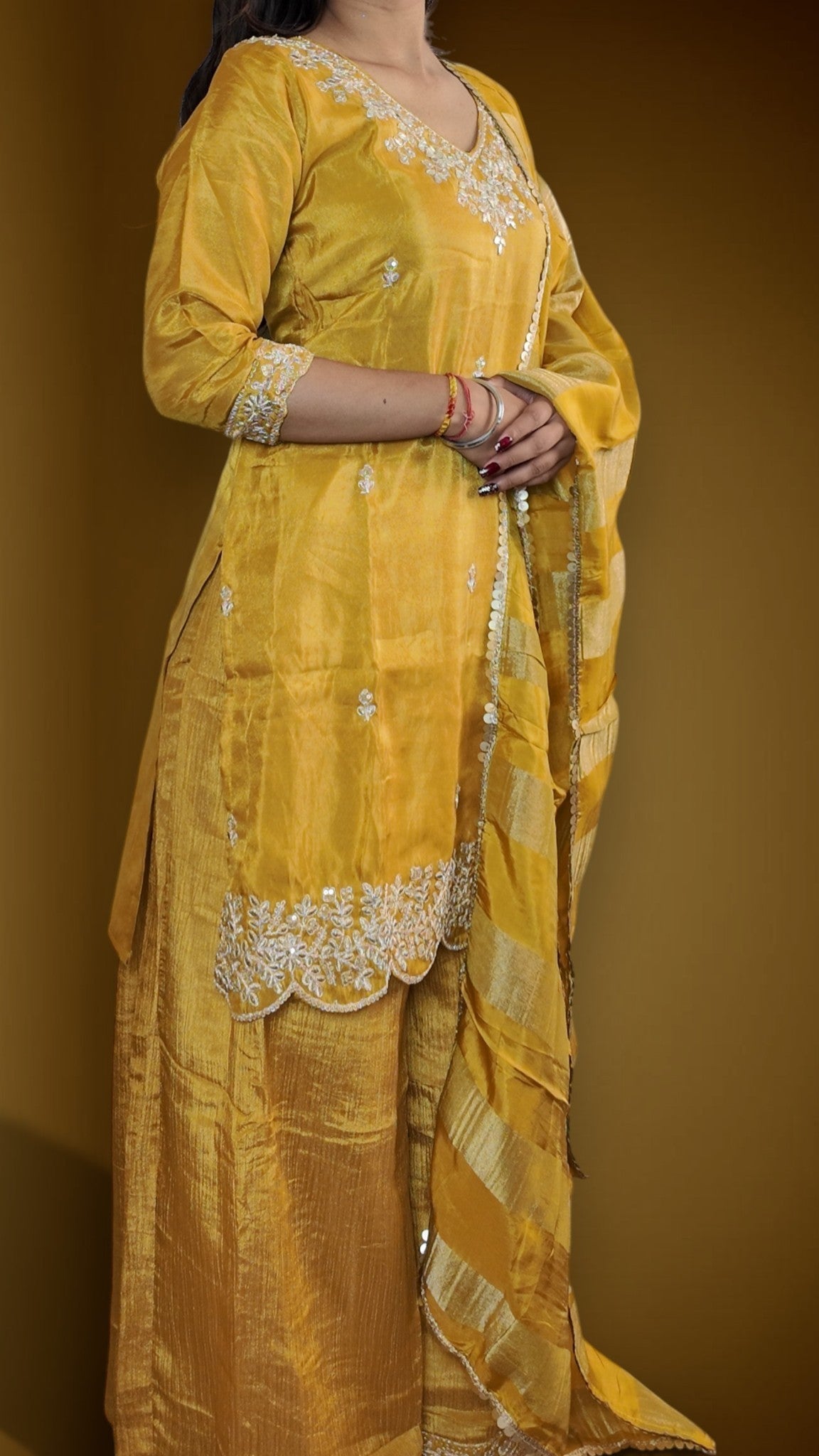 Saffron Regal Exquisite Elegance Suit