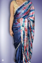 Sapphire Ethereal Majestic Couture Saree