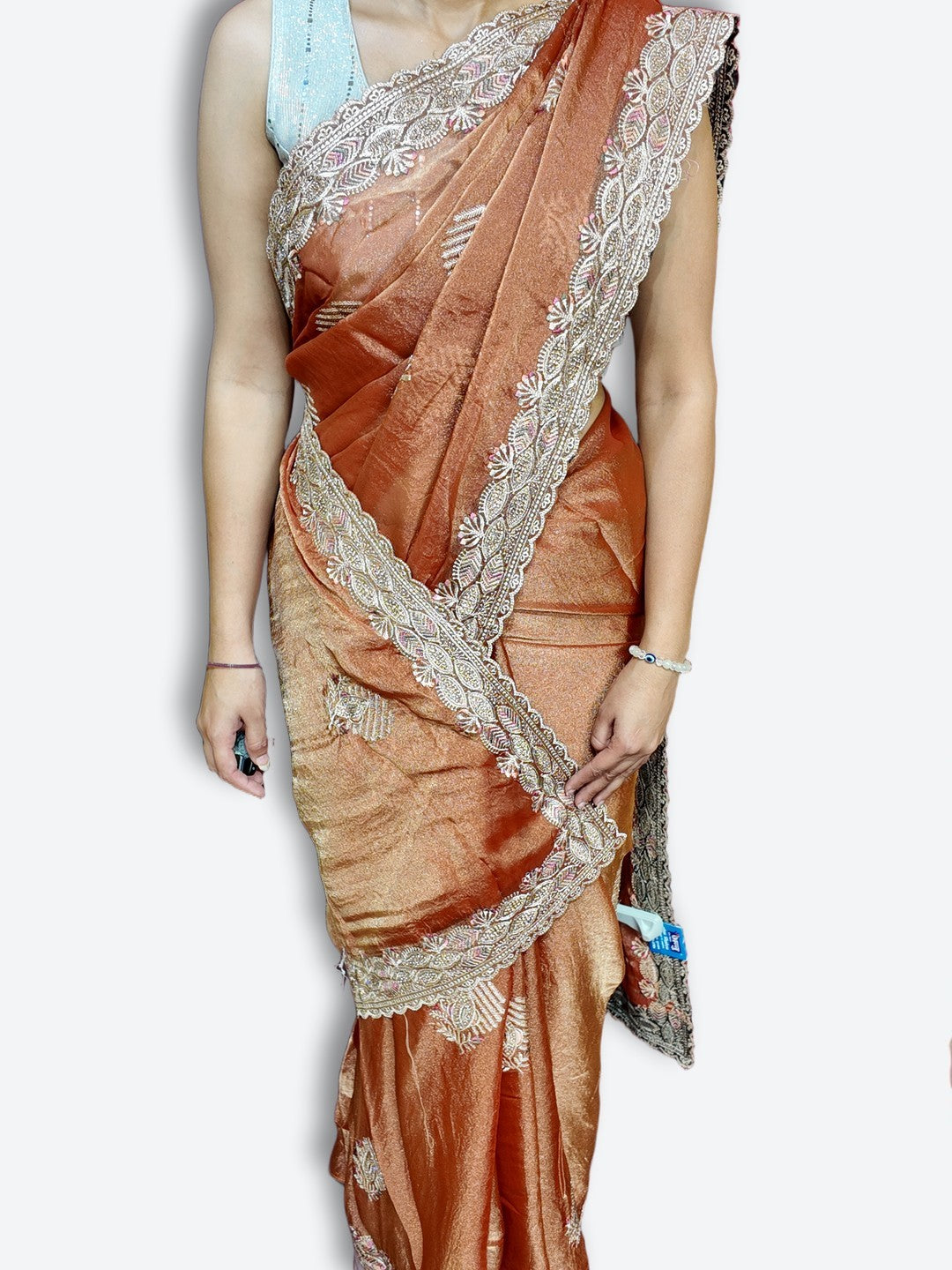 Copper Regal Opulent Heritage Saree