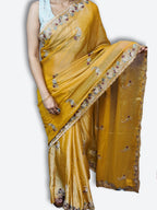 Saffron Opulent Heritage Elegance Saree