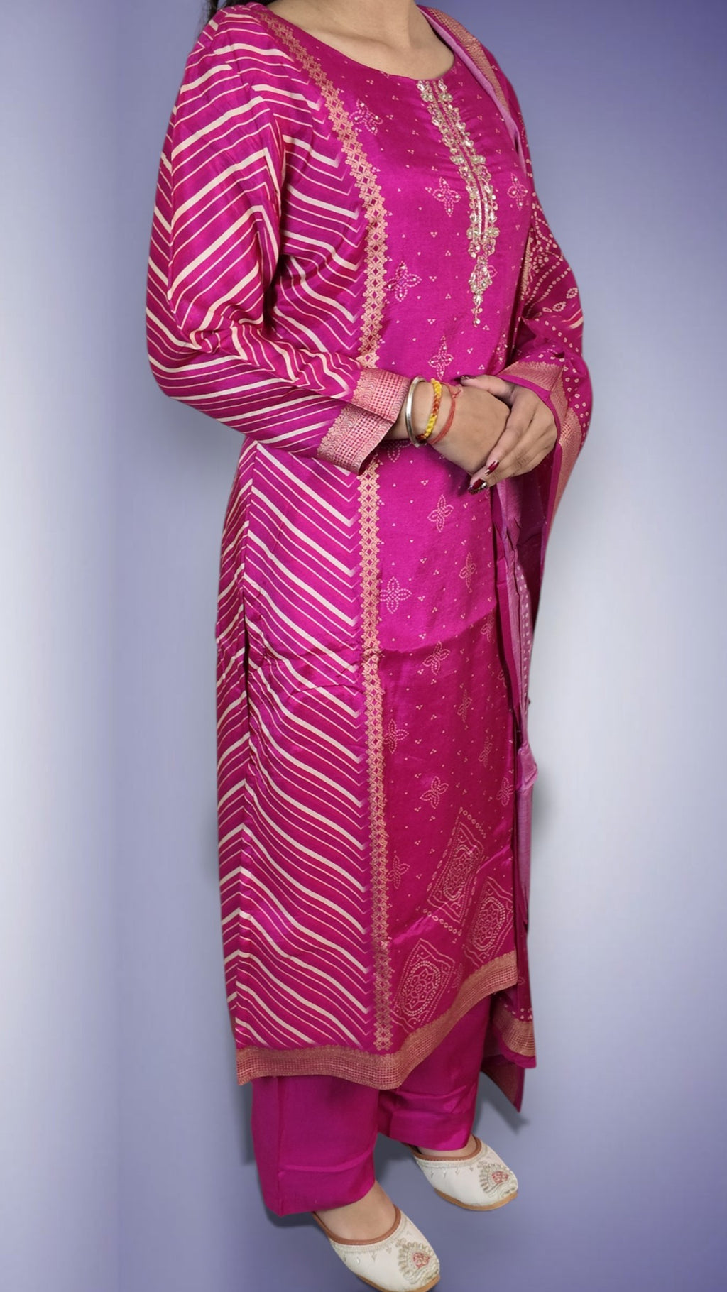 Fuchsia Regal Opulent Charm Suit