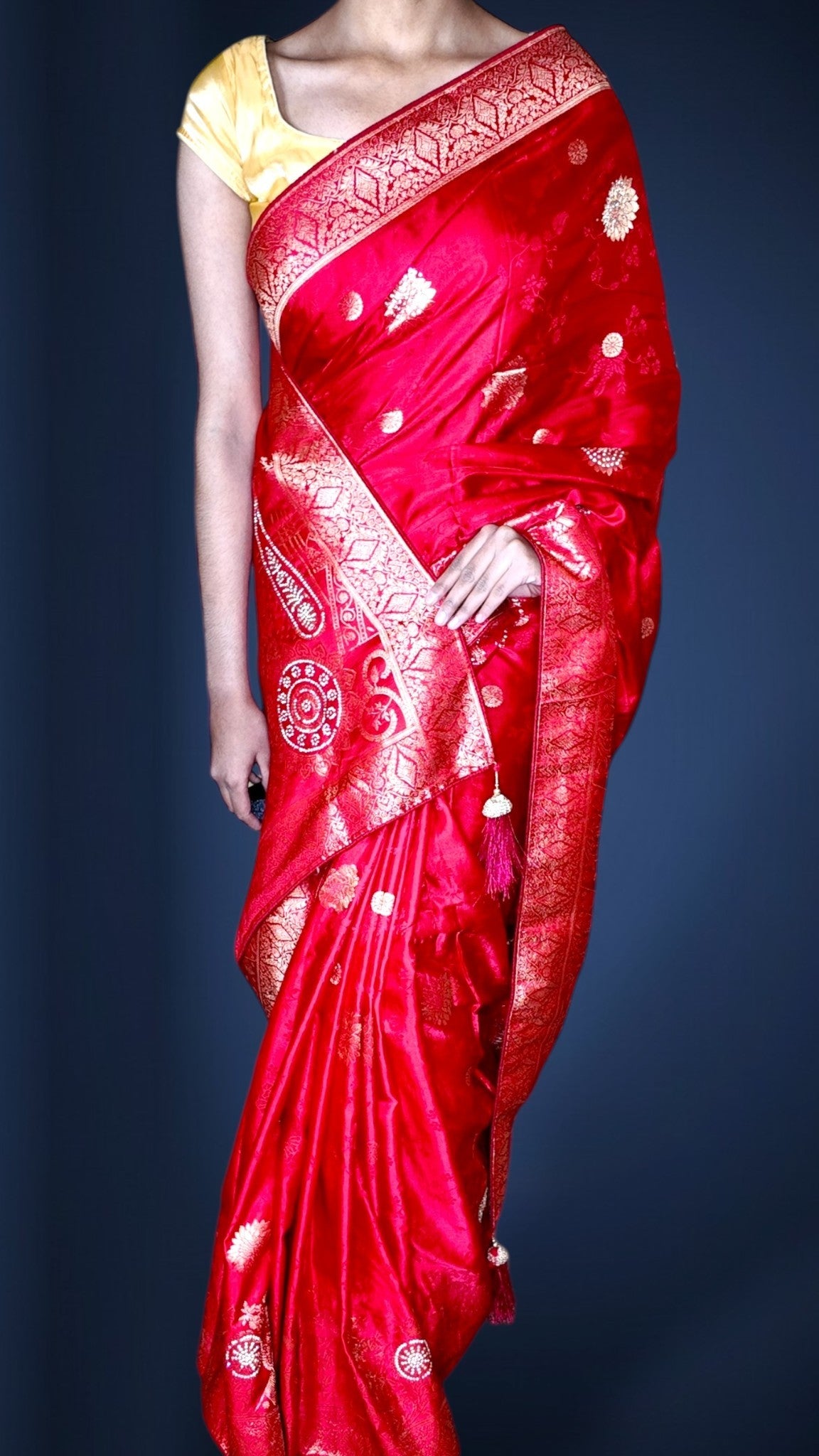 Crimson Regal Heritage Luxe Saree