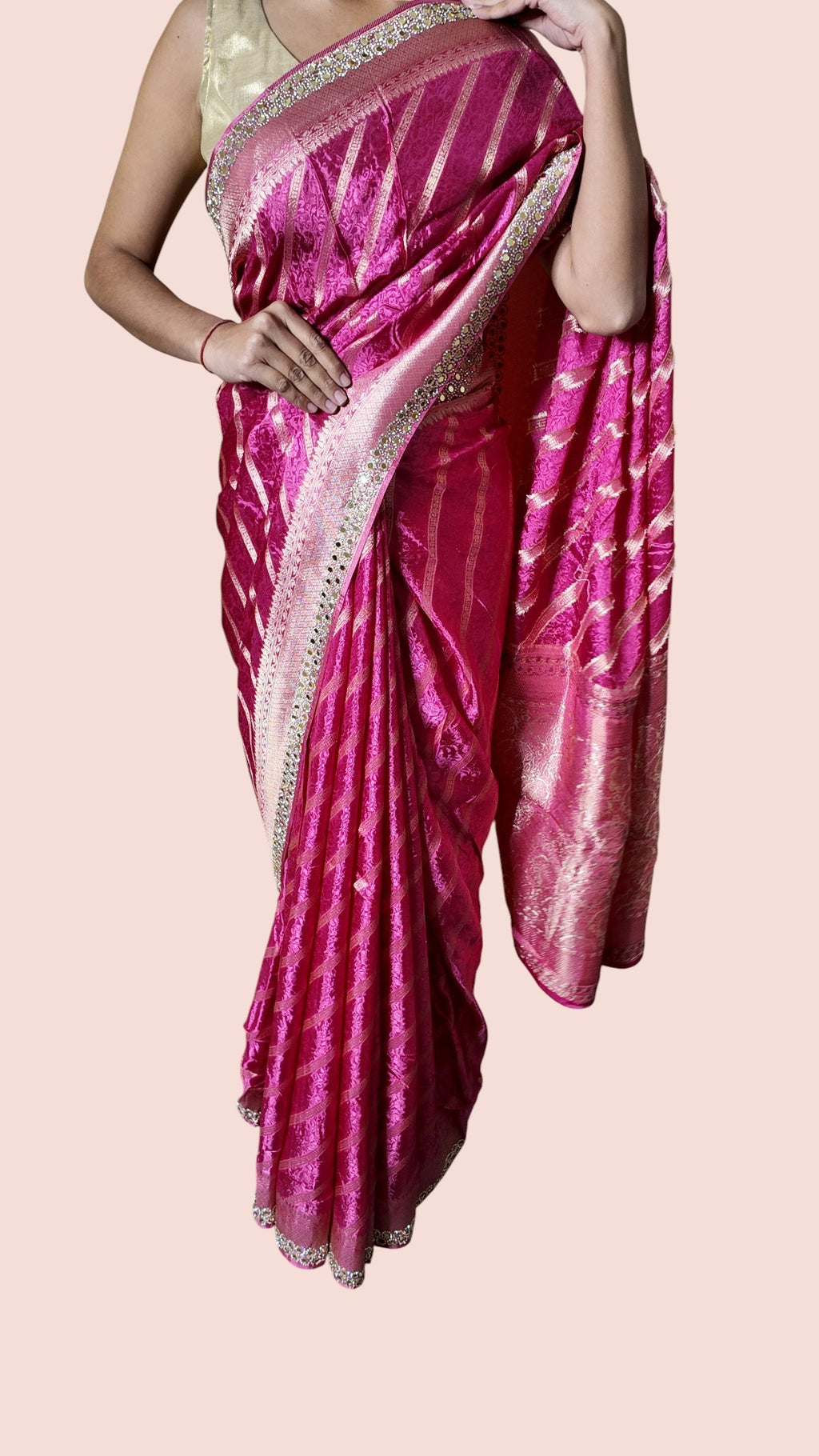 Fuchsia Regal Opulent Charm Saree