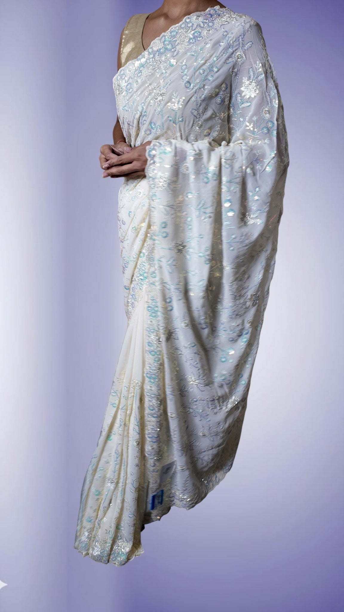 Pearl Radiant Regal Elegance Saree