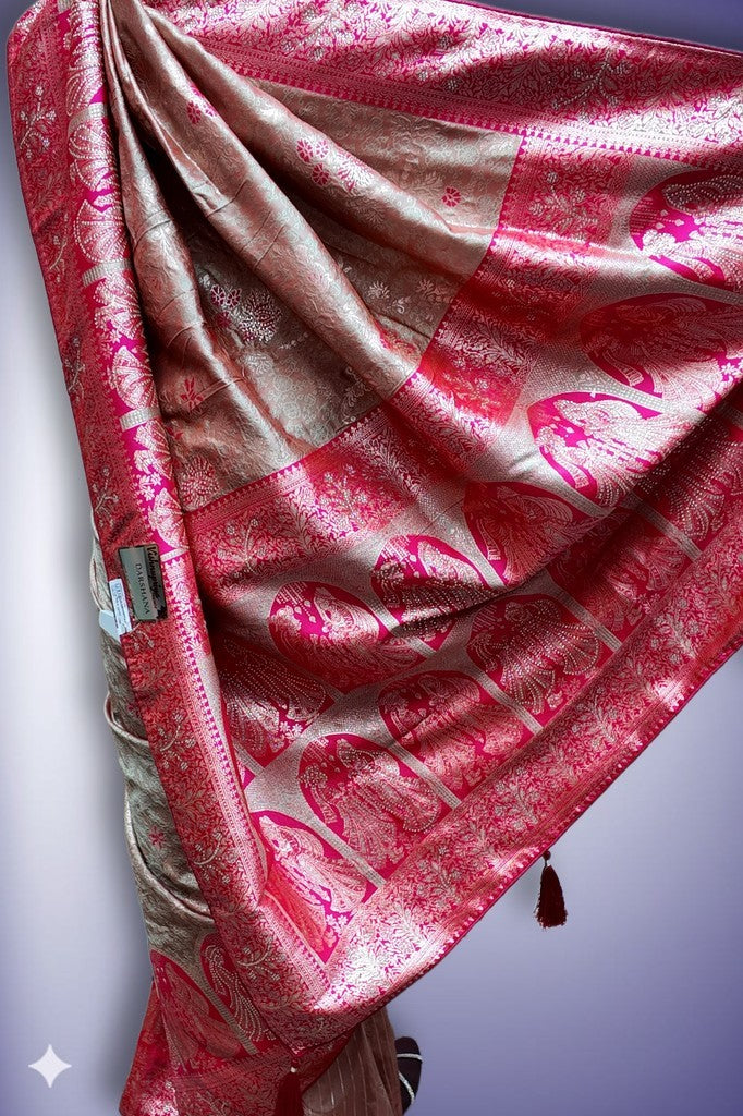 Fuchsia Regal Opulent Heritage Saree