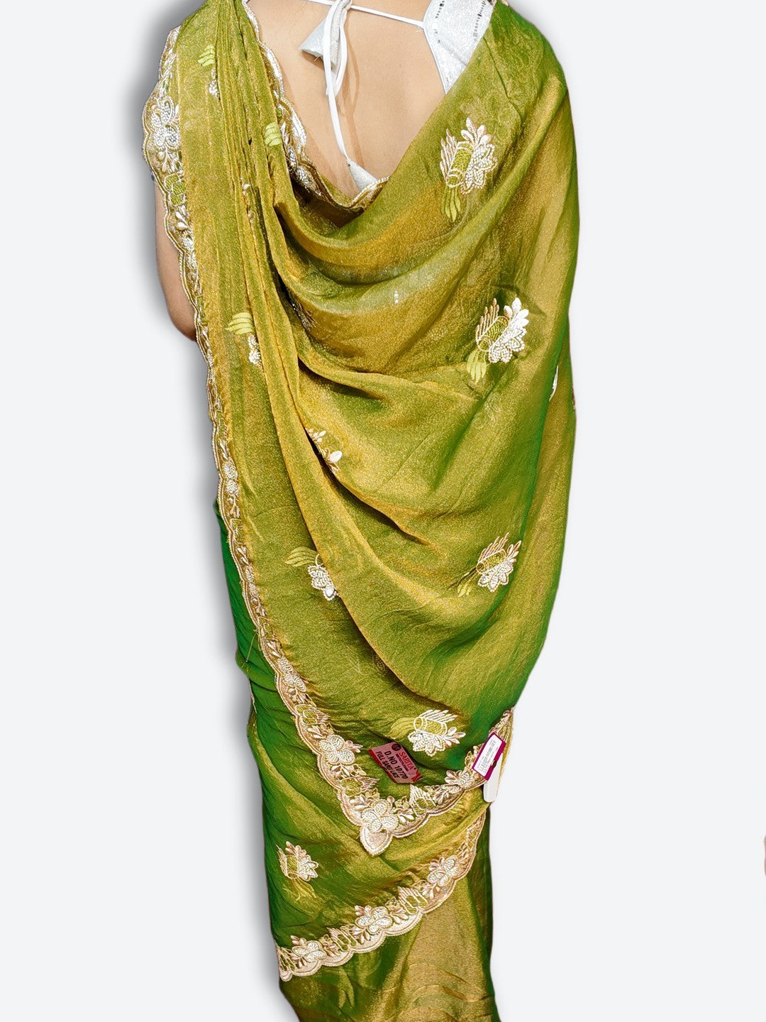 Emerald Regal Exquisite Bloom Saree