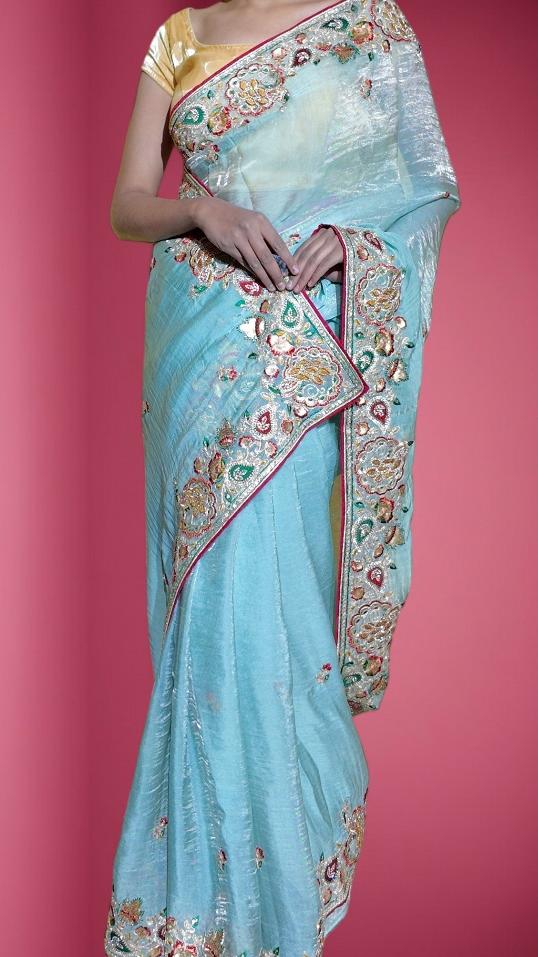 Azure Regal Exquisite Heritage Saree