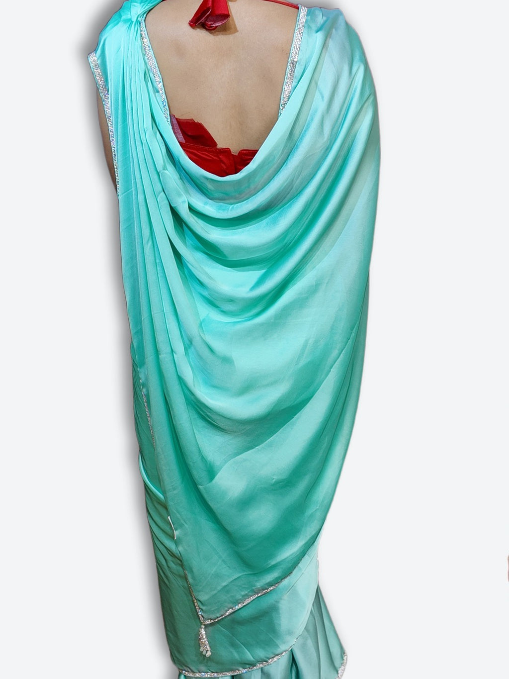 Azure Regal Opulent Graceful Saree