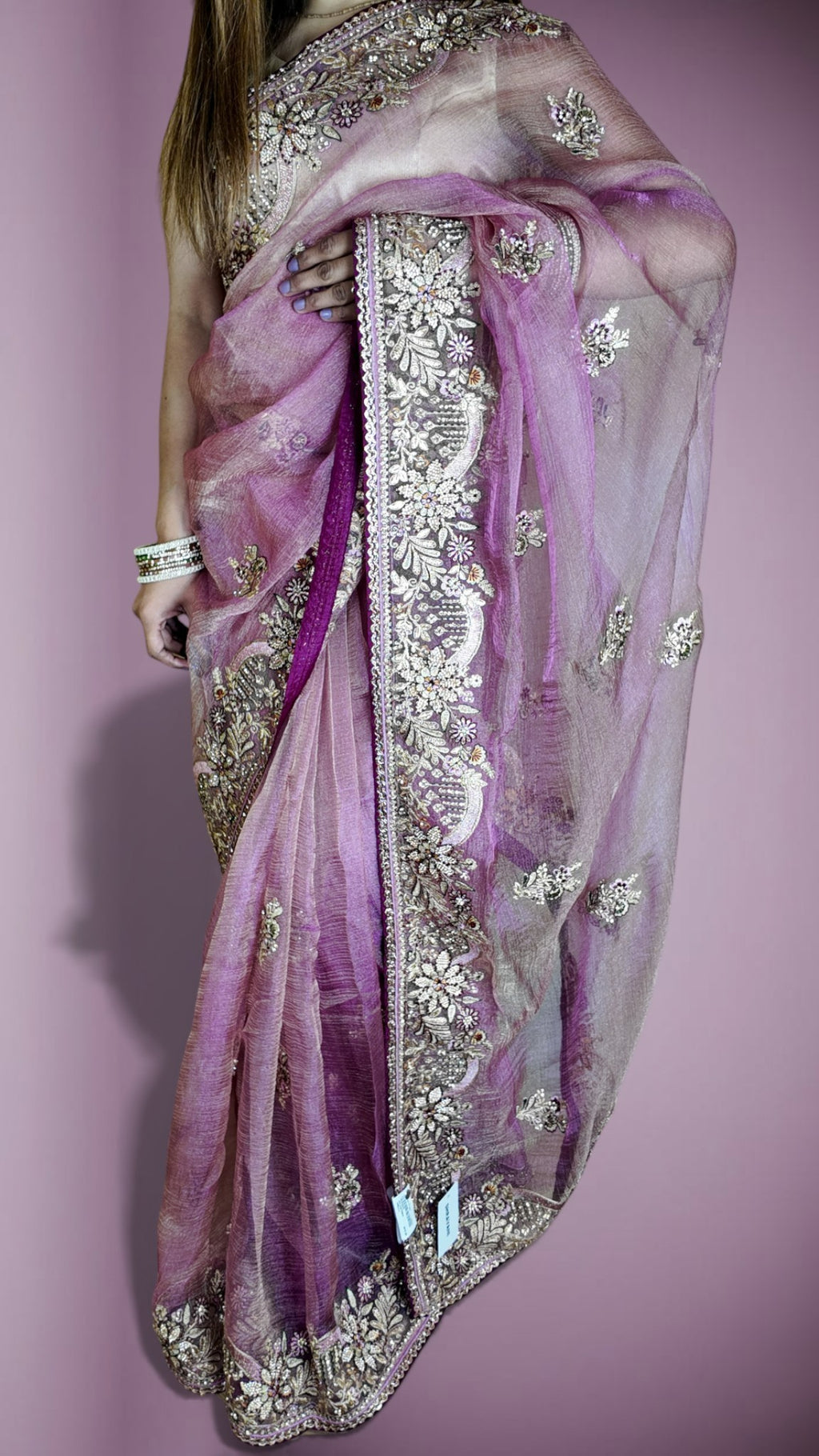 Orchid Ethereal Regal Couture Saree