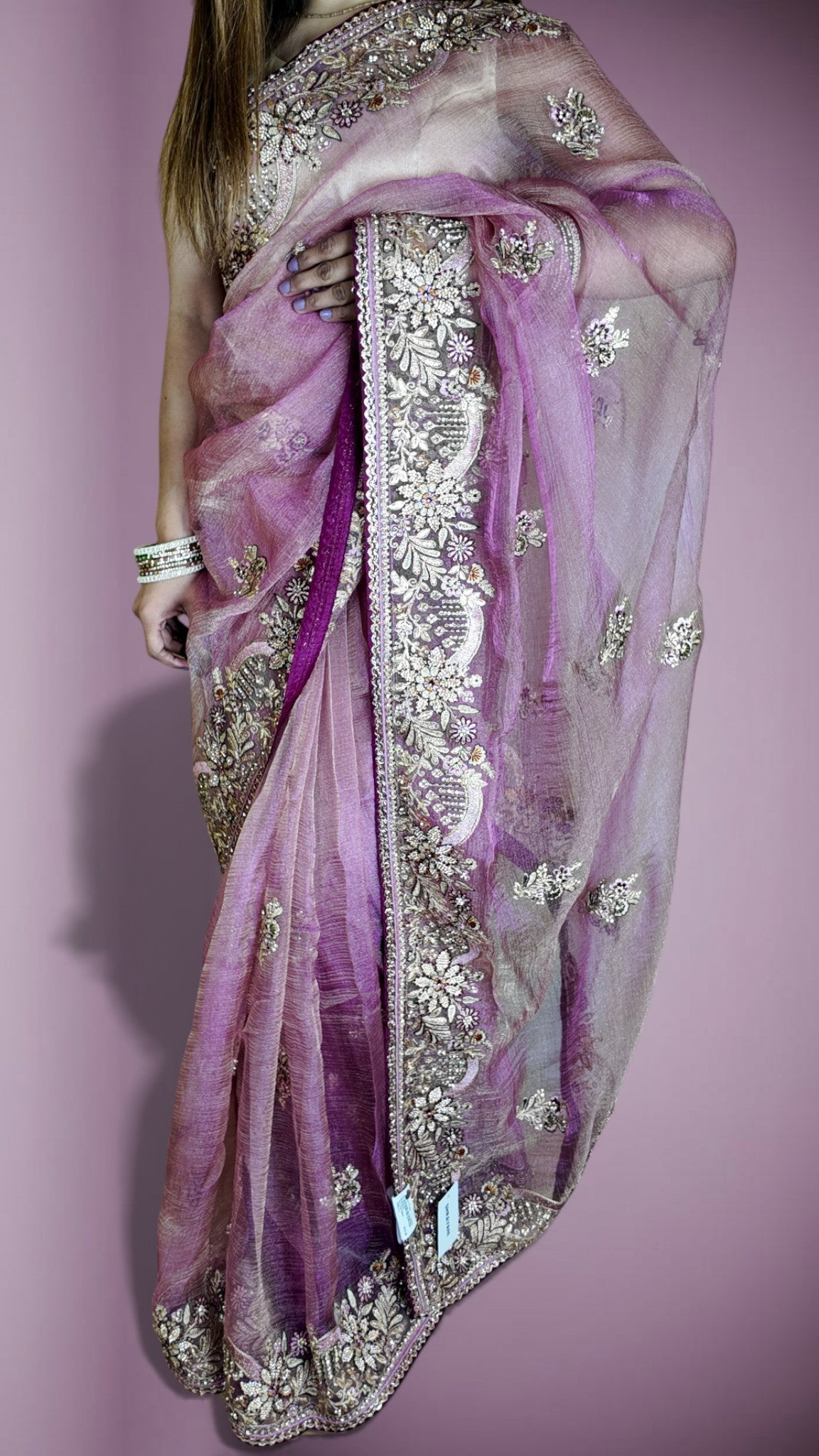 Orchid Ethereal Regal Couture Saree