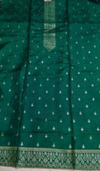 Traditional Teal Suit with Beautiful Zari & Thread Work