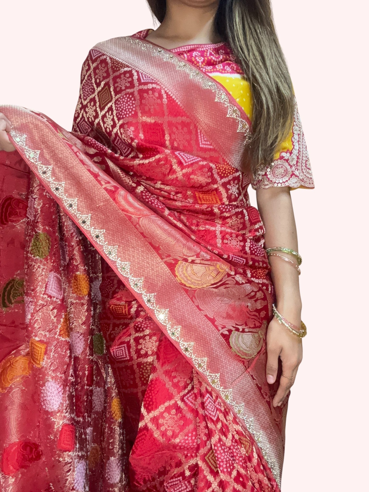 Crimson Regal Heritage Luxe Saree