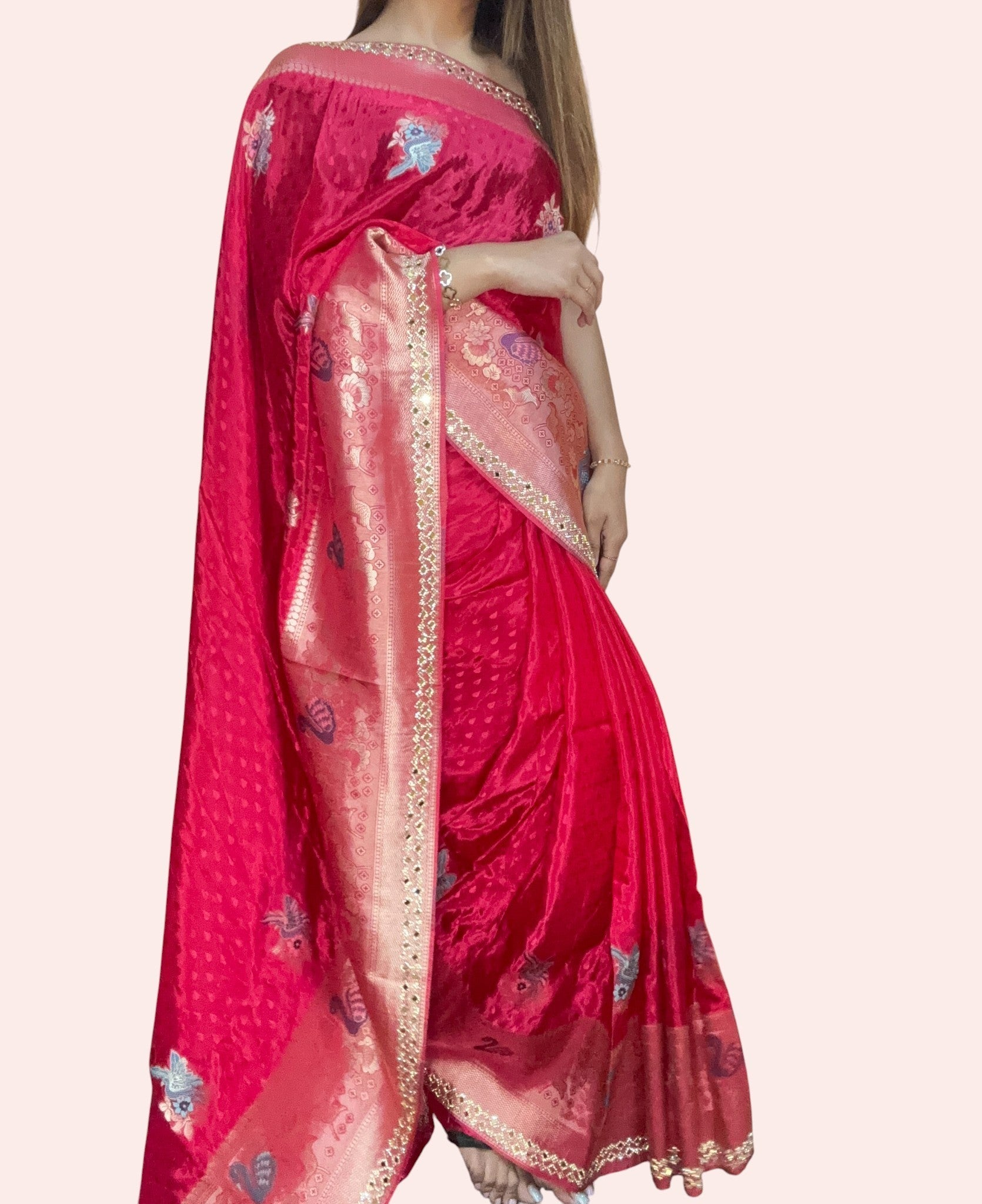 Fuchsia Regal Heritage Luxe Saree