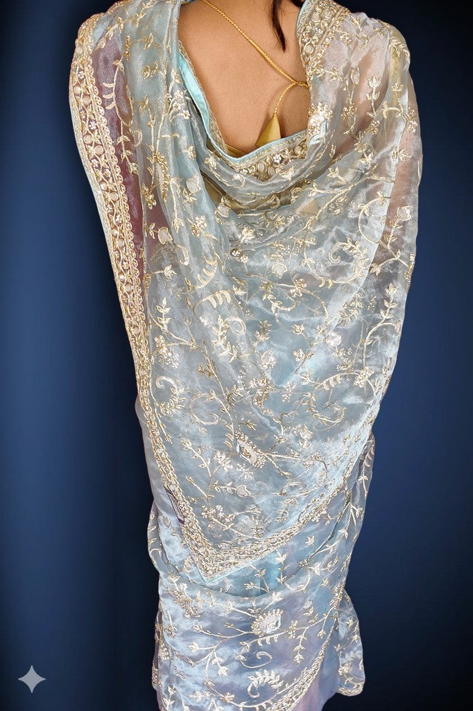 Azure Regal Opulent Elegance Saree