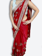 Crimson Regal Exquisite Heritage Saree
