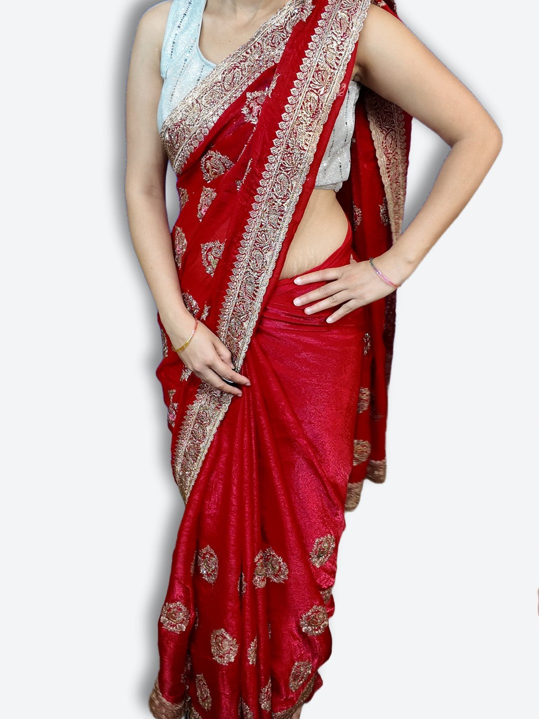Crimson Regal Exquisite Heritage Saree