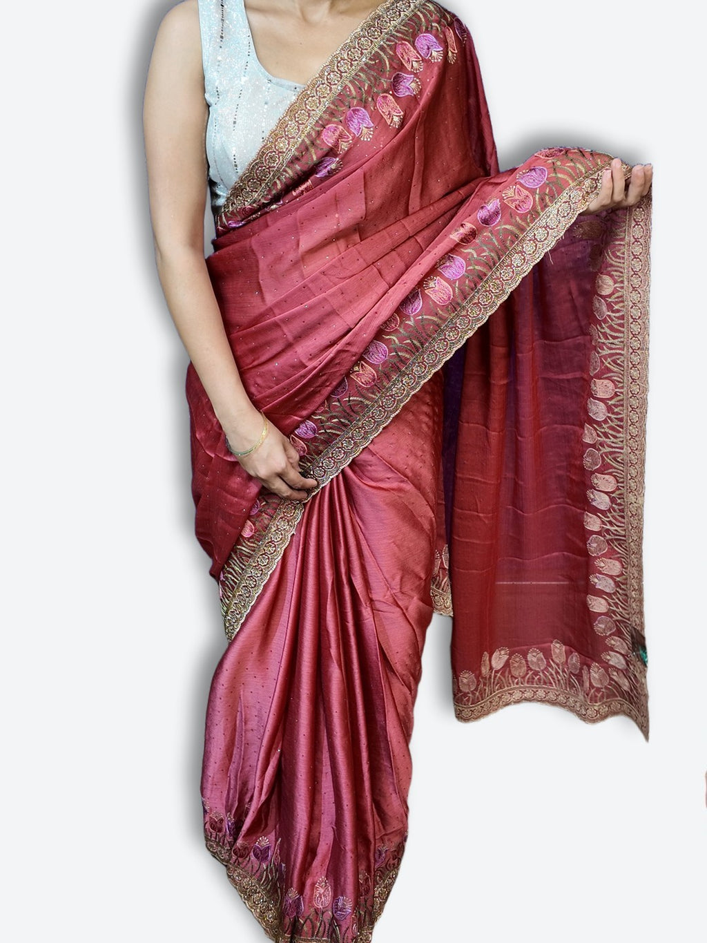 Bordeaux Regal Heritage Luxe Saree