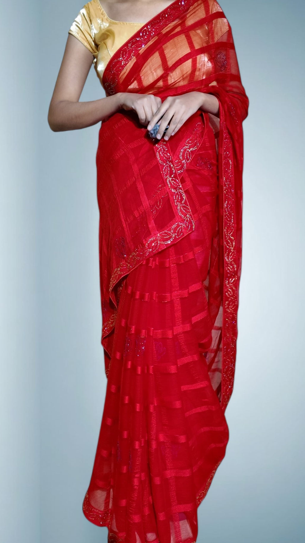 Ruby Regal Opulent Essence Saree