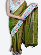 Sage Regal Exquisite Elegance Saree
