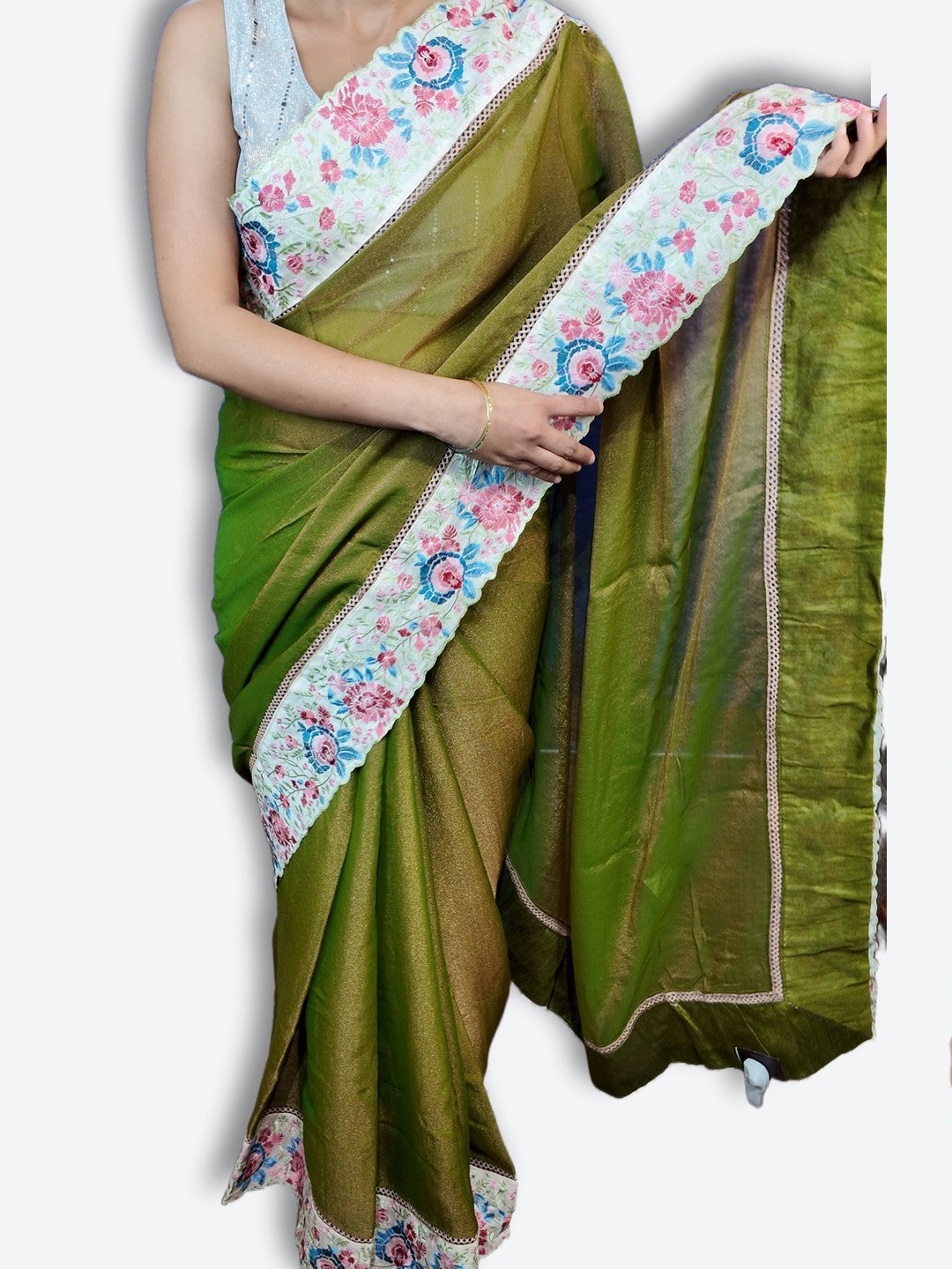 Sage Regal Exquisite Elegance Saree