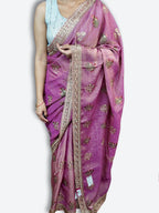 Saffron Regal Opulent Graceful Saree