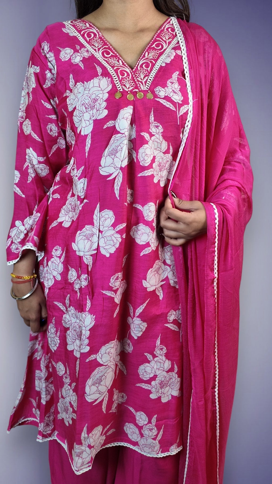 Fuchsia Majestic Couture Bloom Suit