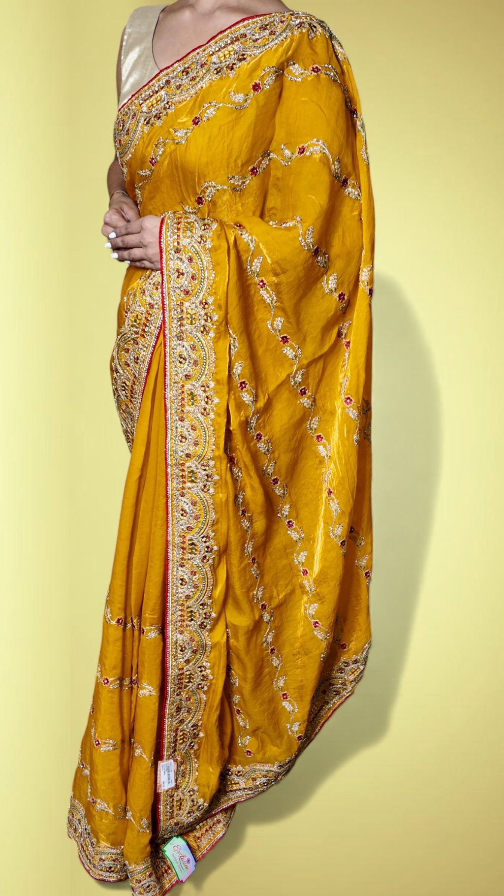 Saffron Regal Opulent Heritage Saree