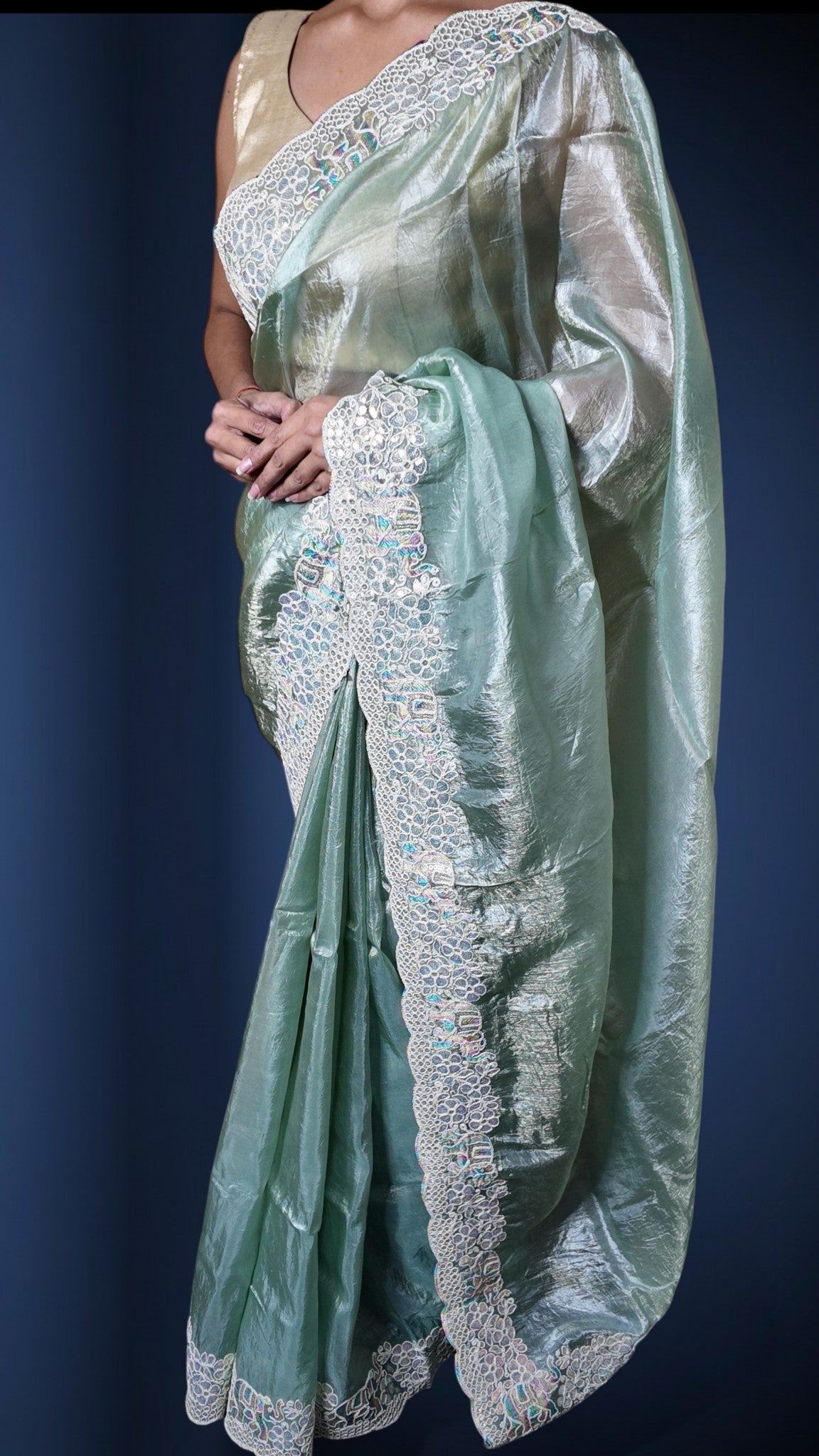 Blush Ethereal Graceful Couture Saree
