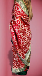 Crimson Regal Opulent Heritage Saree