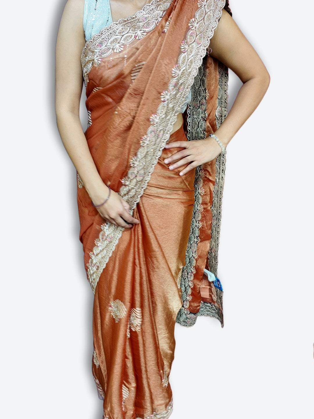 Copper Regal Opulent Heritage Saree
