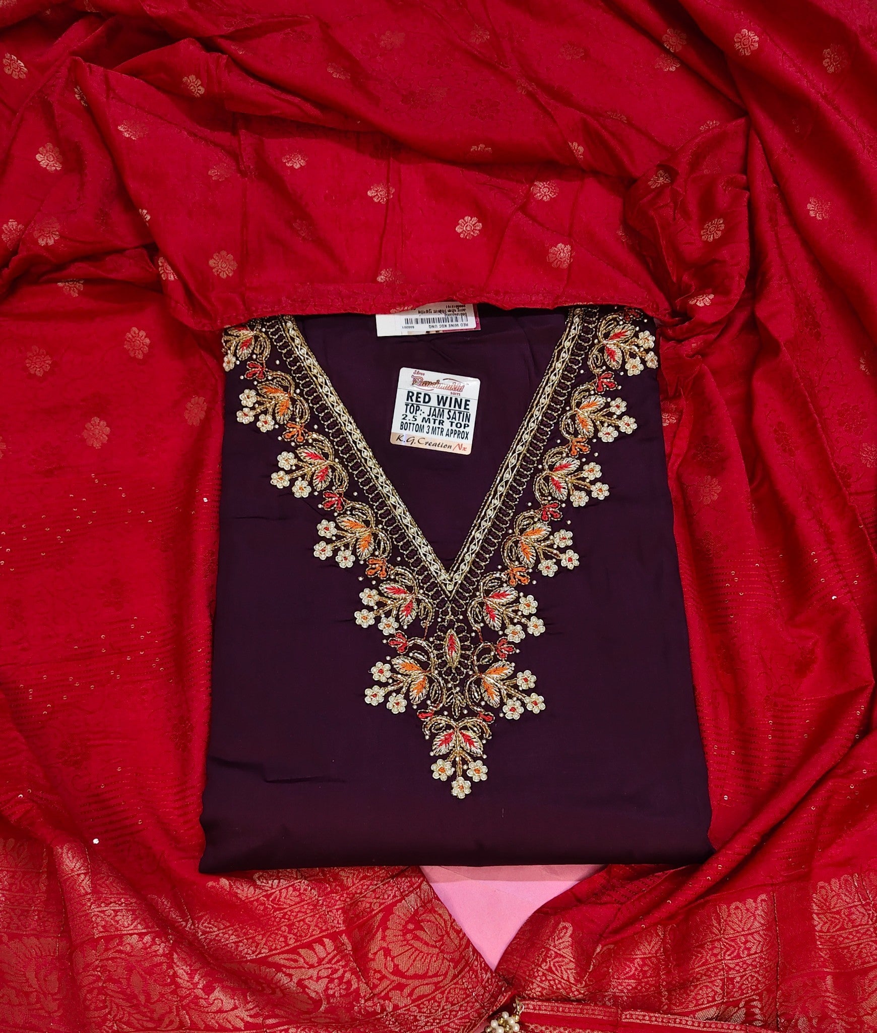 Bordeaux Regal Opulent Charm Suit