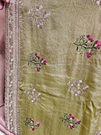 Saffron Regal Opulent Graceful Saree